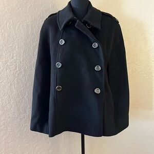 Diva double breasted wool‎ trench cape